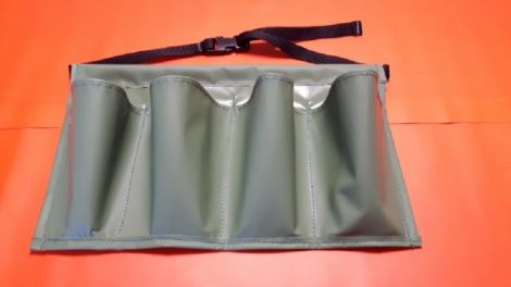 Workman`s Olive PVC Tool Belt c/w 4 Individual Accessory Pocket`s