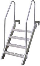Aluminum Bulwark Ladder Height: 110cm Min. Width: 70cm