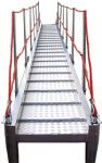 3mtr Long x 600mm  wide Aluminium Wharf gangway, step angel 30 Degrees