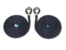 Pilot Ladder securing rope  to be used as per ISO799-2, 18mm Double Braided Polyester rope line C/W Stainless Thimble spliced one end