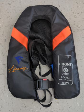 PTR-150TS-2 SOLAS Inflatable 150N Twin Chamber Lifejacket HR