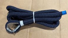 Pilot Ladder securing rope  to be used as per ISO799-2, 18mm Double Braided Polyester rope line C/W Stainless Thimble spliced one end