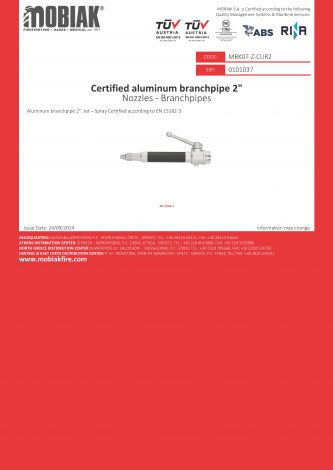 Certified 3- Position Alum Branch Pipe 2″