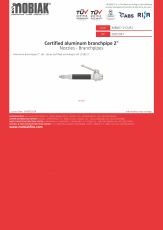 Certified 3- Position Alum Branch Pipe 2″