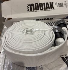 Mobiak Fire Hose 2" 15bar, 15.0mtr White MED/SOLAS W/ Storz  Alum. Fitting